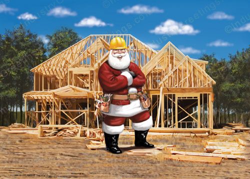 Home Construction Christmas Card