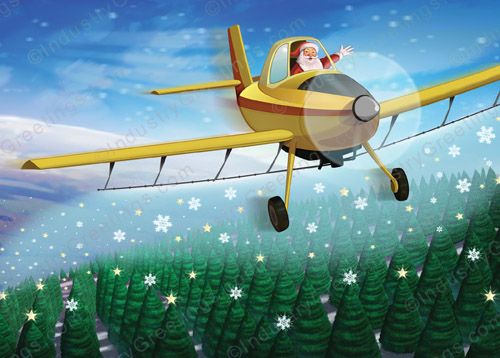 Santa's Ag Aviation Christmas Card