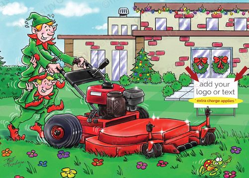 Commercial Mow Christmas Card