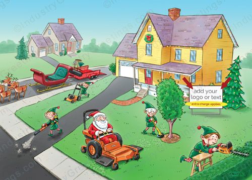 Mowing and More Christmas Card