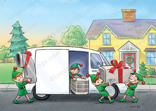 HVAC Delivery Christmas Card