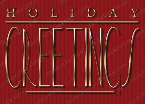 Slim Greetings Holiday Card