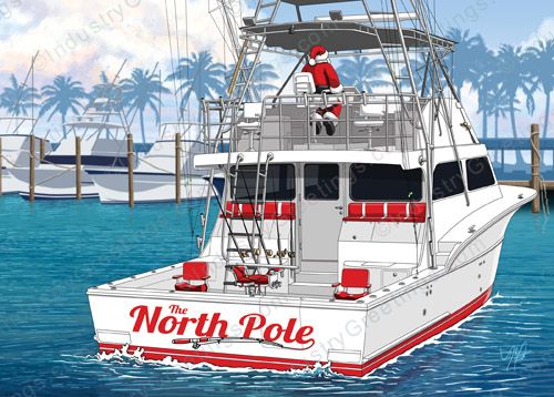Fishing Boat Christmas Card