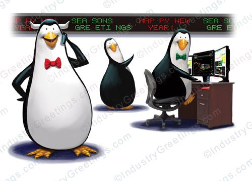 Penguin Trade Christmas Card