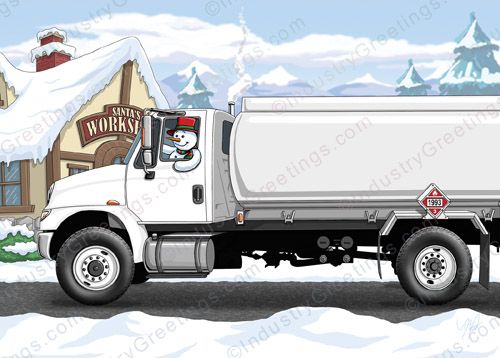 Frosty's Fuel Delivery Holiday Card