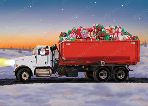Dumpster Rental Christmas Card