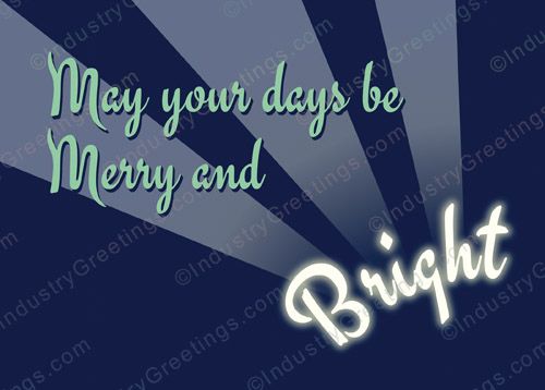 Days be Bright Christmas Card