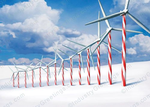 Wind Energy Company Christmas Card