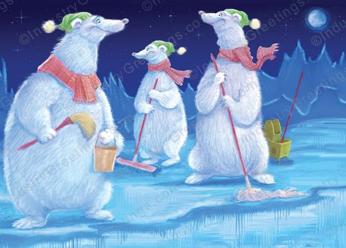 Polar Mop Crew Holiday Card