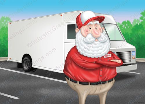 Santa's Delivery Christmas Card