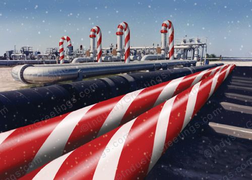 Holiday Pipeline Christmas Card