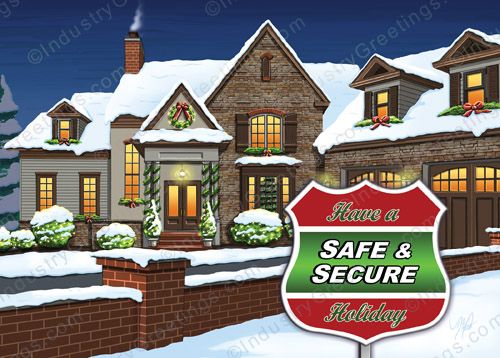 Safe Home Christmas Card