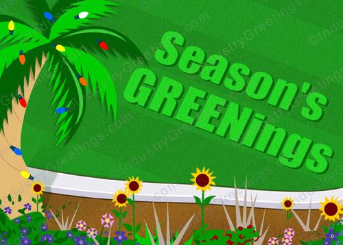 Season's Greenings Holiday Card