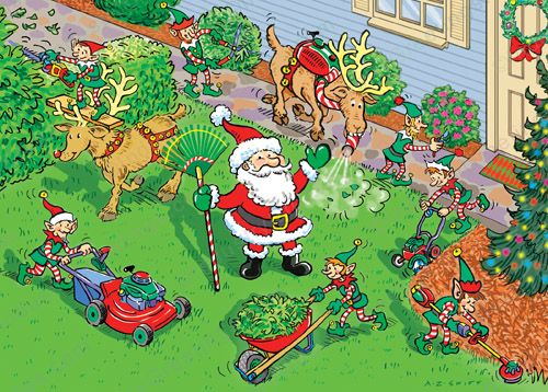 Lawn Care Holiday Card