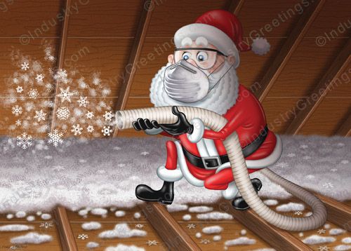 Blown In Insulation Holiday Card
