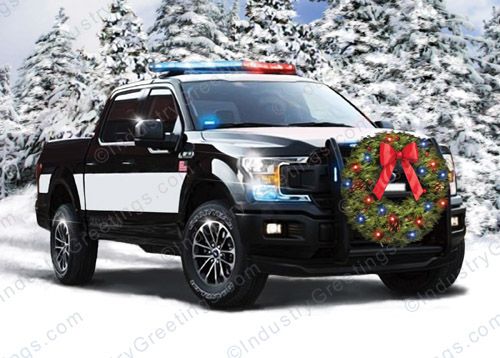 Winter Truck Christmas Card