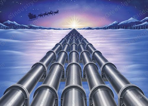 Pipeline Star Christmas Card