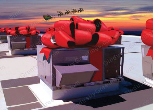 Commercial AC Rooftop Holiday Card
