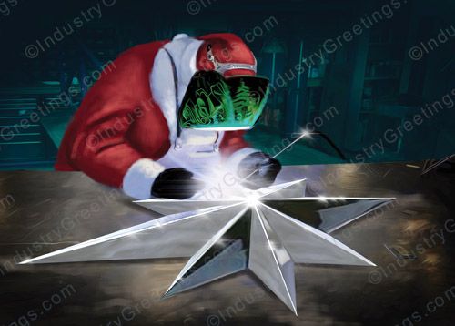 Star Fabrication Christmas Card