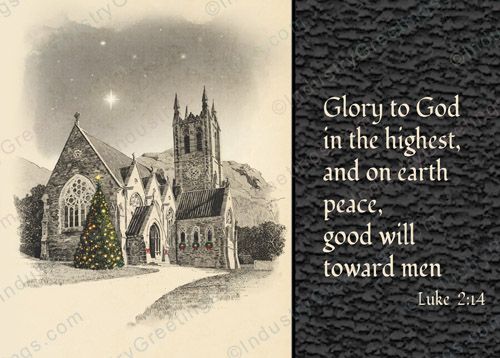 Luke 2:14 Christmas Card