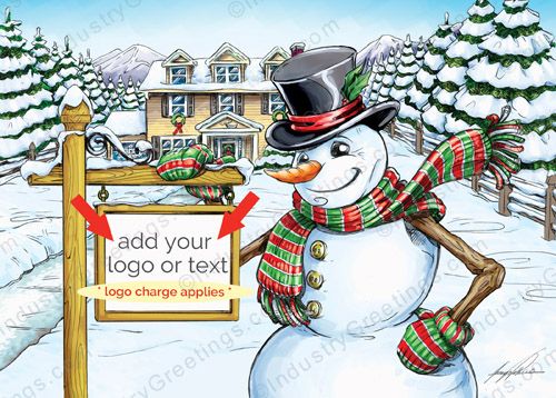 Top Hat Realtor Christmas Card