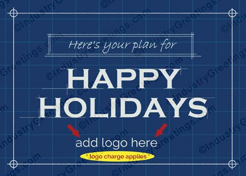 Plans for Happy Holidays Logo Card