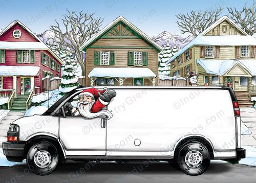 Commercial Van Christmas Card