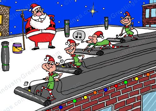 Commercial Roof Christmas Card
