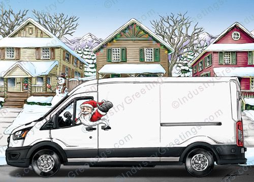 Transit Van Christmas Card