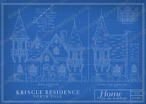 Kringle Blueprint Christmas Card