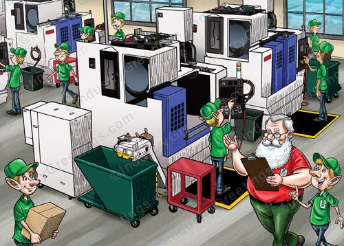 Machine Shop Christmas Card