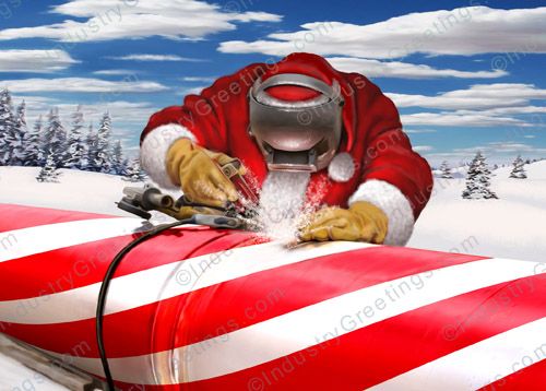 Pipeline Welding Holiday Card