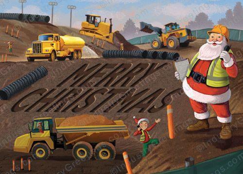 Construction Company Christmas Card