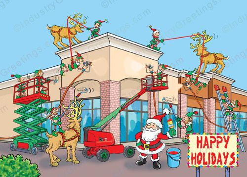 Commercial Painter Holiday Card