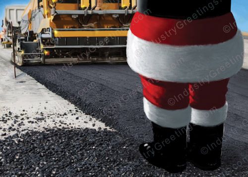 Road Construction Christmas Card