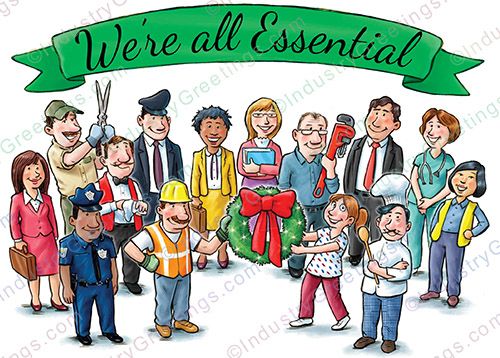 We Are All Essential Holiday Card