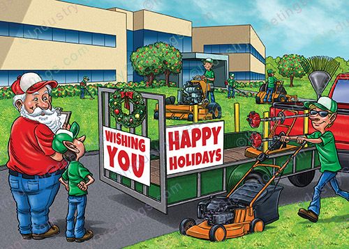 Commercial Lawncare Holiday Card