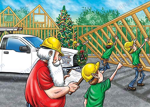 New Construction Christmas Card
