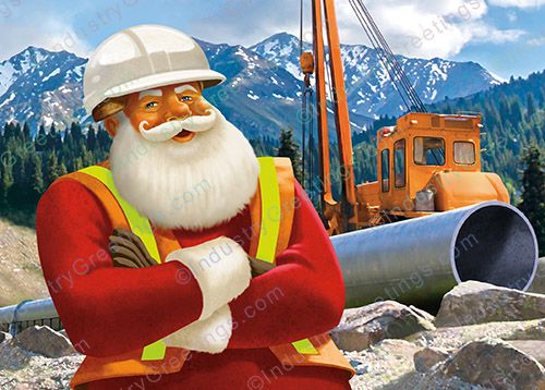 Pipeline Contractor Christmas Card