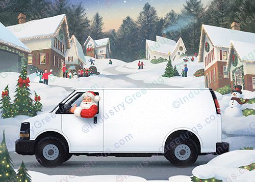 Business Van Christmas Card