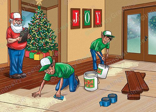Flooring Business Christmas Card