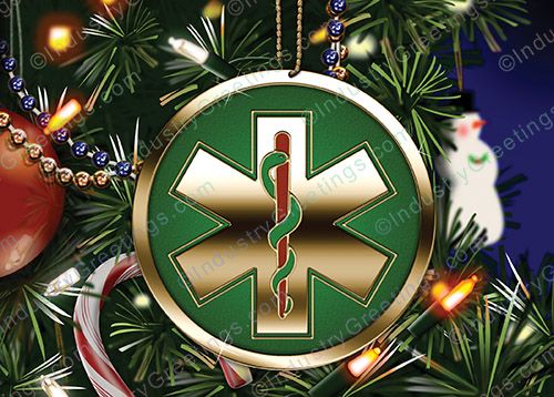 EMT Ornament Christmas Card