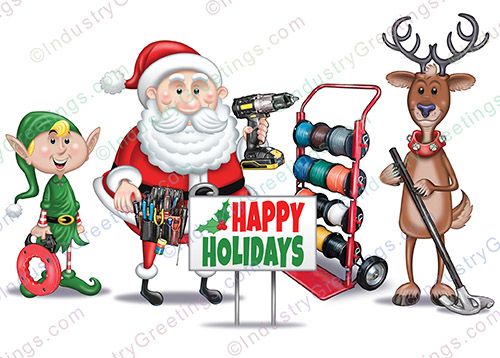 Electrical Business Holiday Card