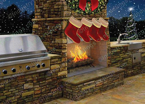 Outdoor Kitchen Christmas Card