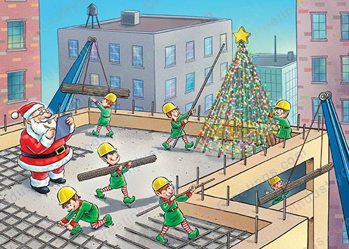 Commercial Concrete Holiday Card