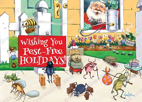 Pest Free Christmas Card