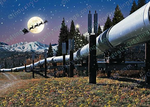 Winter Joy Pipeline Holiday Card