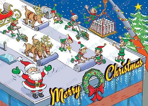 Roofing Profession Christmas Card