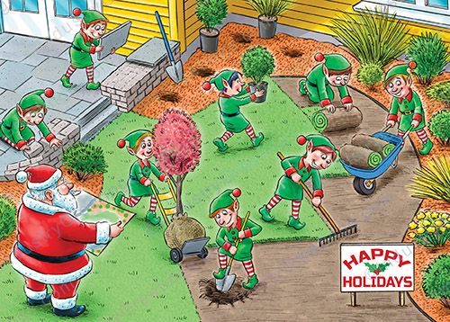 Landscaping Contractor Holiday Card