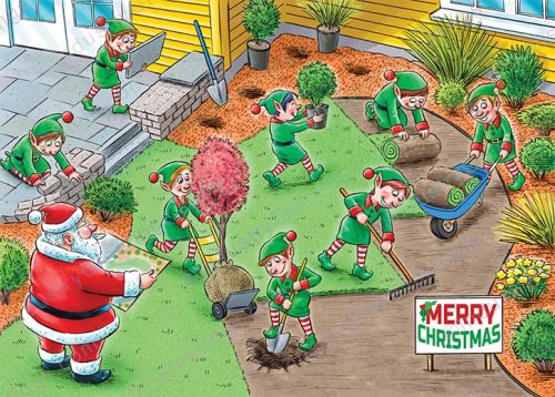 Landscaping Contractor Christmas Card